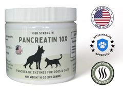 Paw Vitality flacon Pancreatin 10X ouvert prêt à l'emploi, administration facile