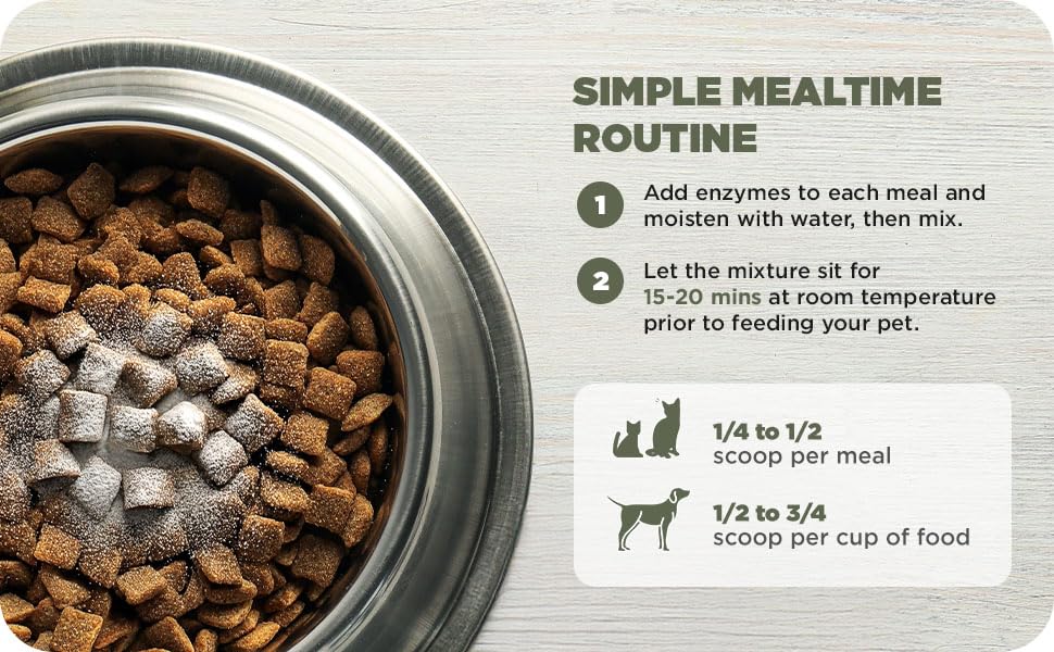Paw Vitality comparaison de taille du flacon Pancreatin 10X pour évaluer quantité