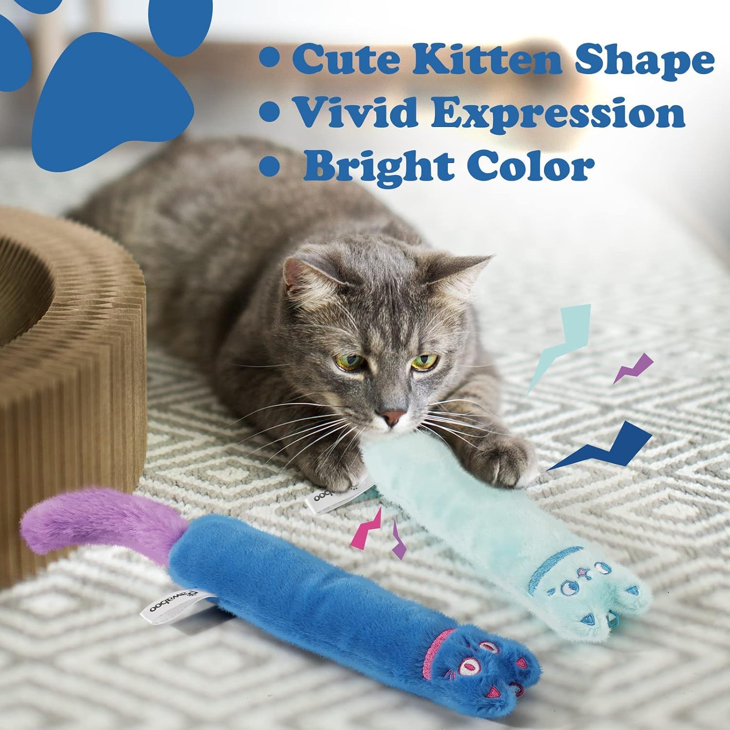 Pawaboo clochette et papier froissé stimulent jeu et curiosité