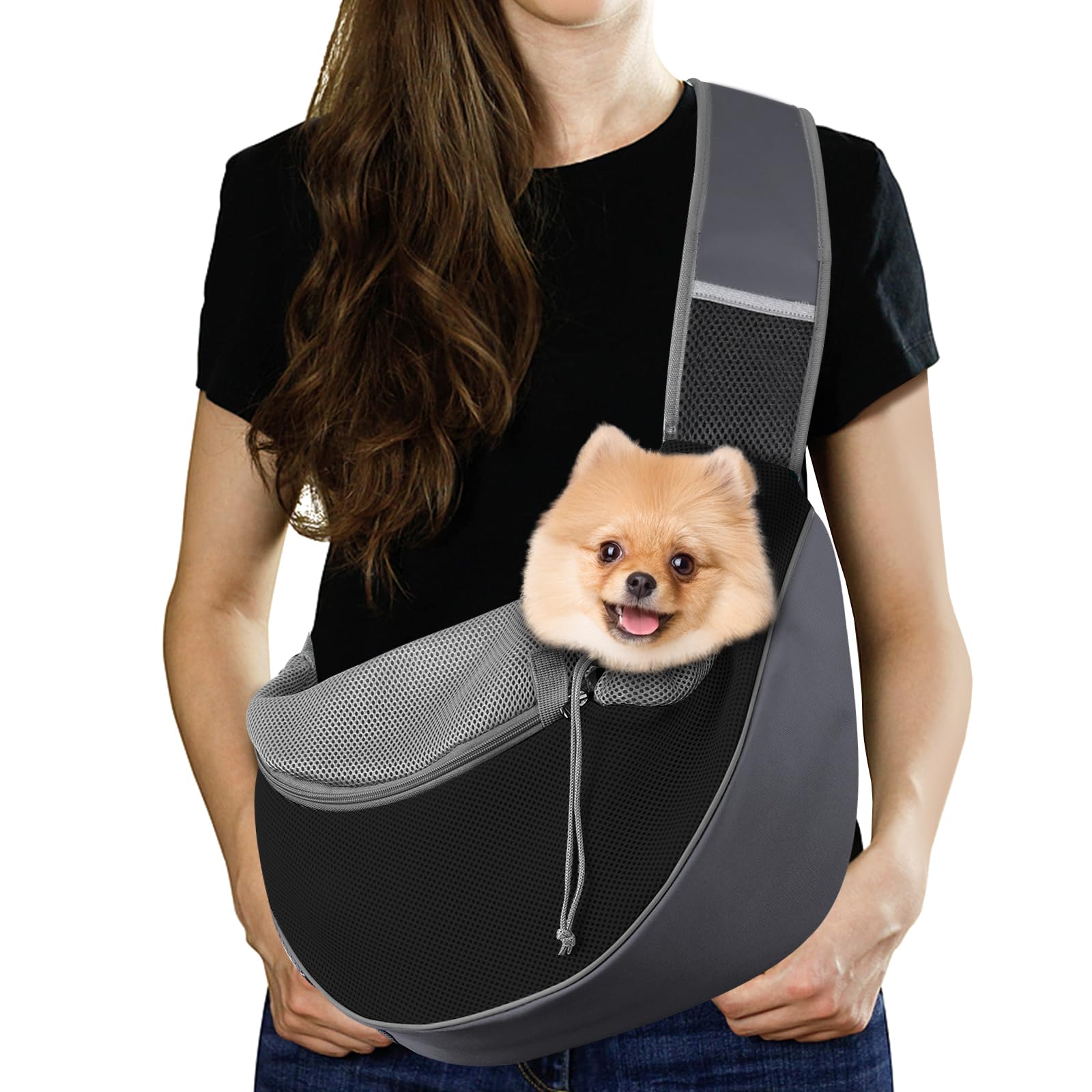 Pawaboo face avant du porte‑chien montrant la bandoulière confortable