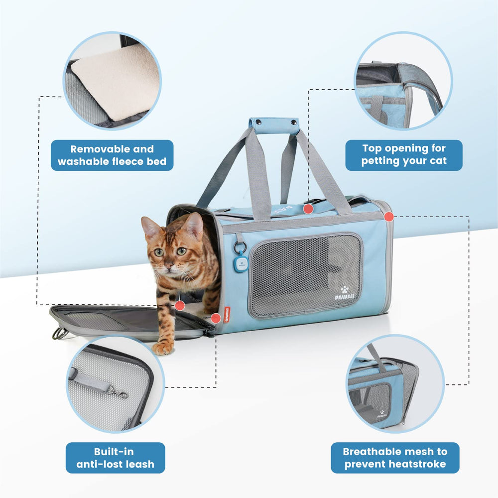 Pawaii intérieur avec matelas polaire, confort et chaleur pour chat