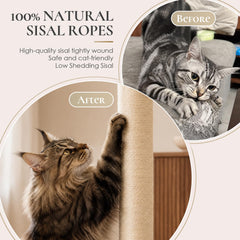 PAWALAYA gros plan sur le sisal naturel montrant la texture résistante pour griffades