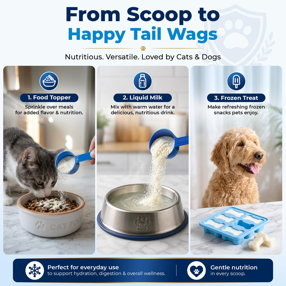 Pawble saupoudré sur croquettes pour meilleure appétence