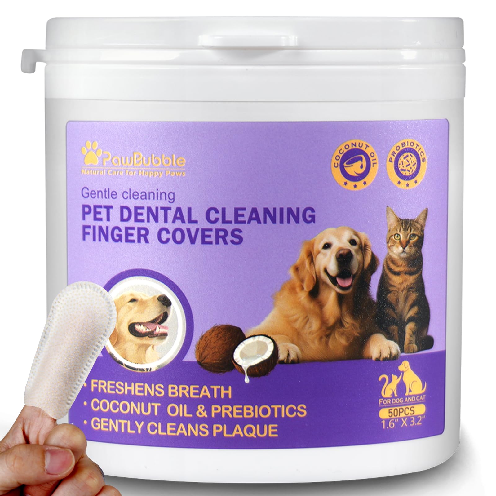 PawBubble pot avant présentation pratique pour soins dentaires rapides