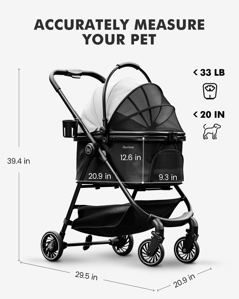 Pawccoli démonstration pliage une main rapide et compact