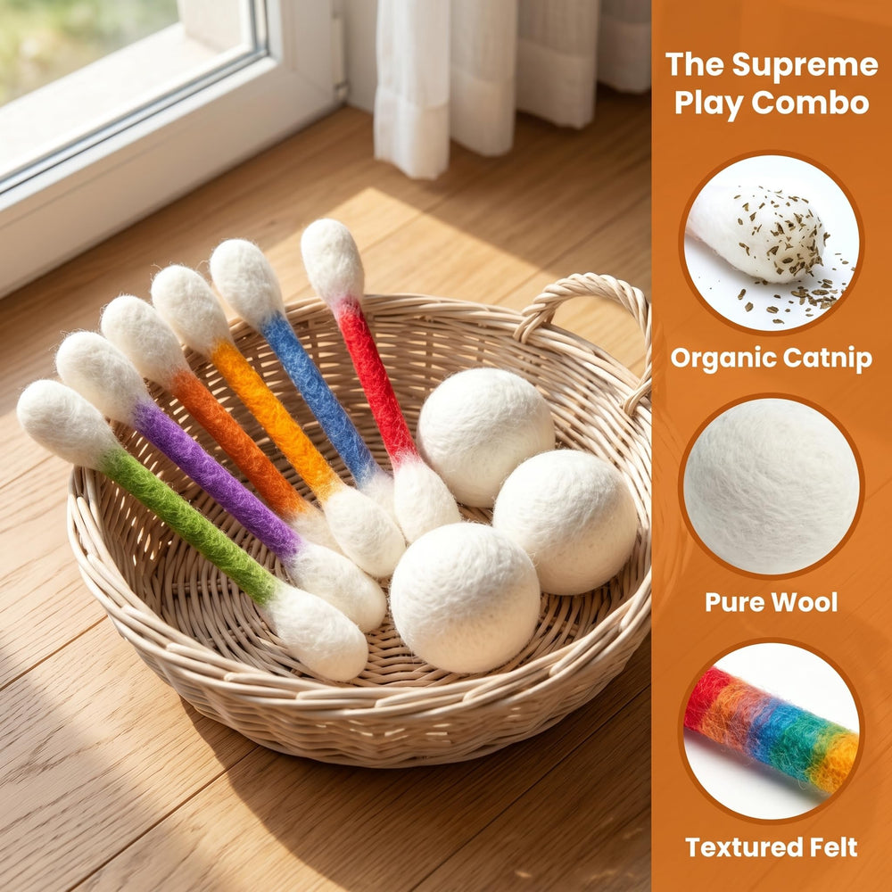PawCrafter chat mord un batonnet, favorise mastication et amusement