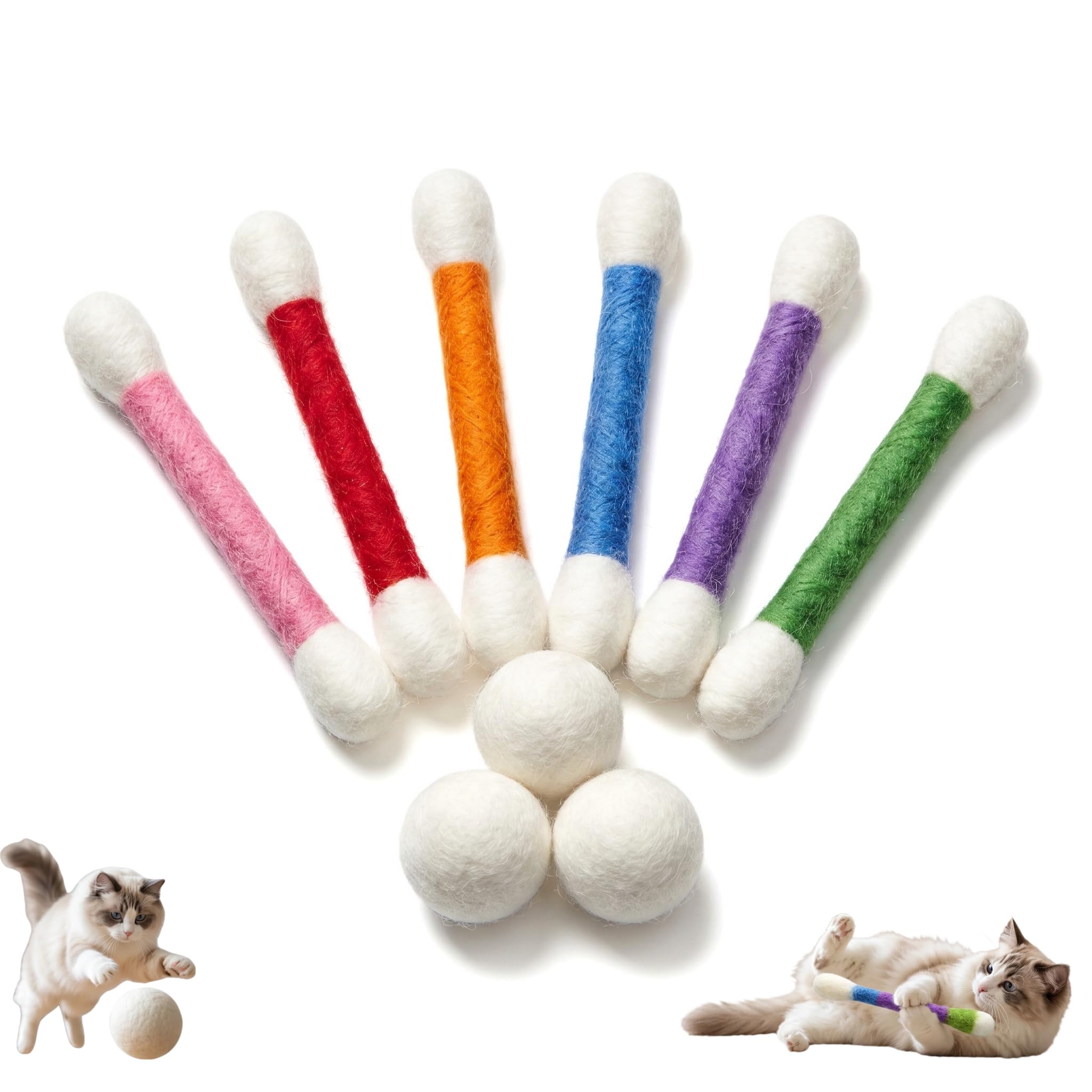 PawCrafter coffret avant montrant les batonnets et les balles, stimule le jeu
