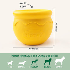 Pawdoer Honey Pot rempli pour distraire chien et prolonger repas