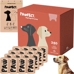 Pawfect emballage avant montrant nombre et format, pratique et durable