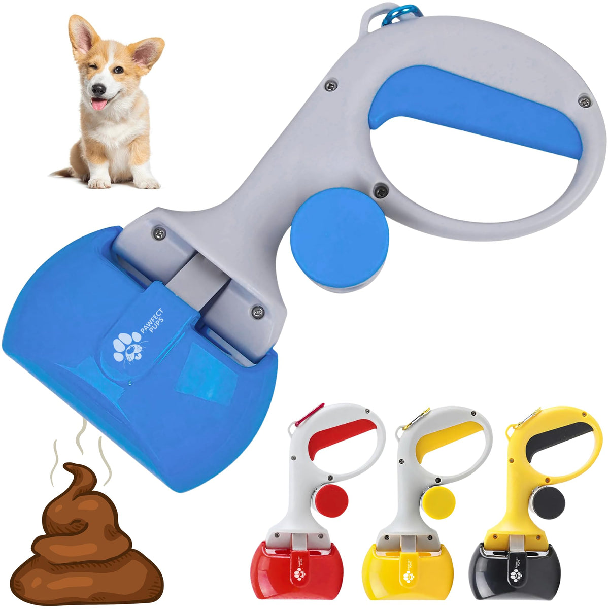 Pawfect Pups vue avant montrant la pelle et l’emballage — praticité immédiate