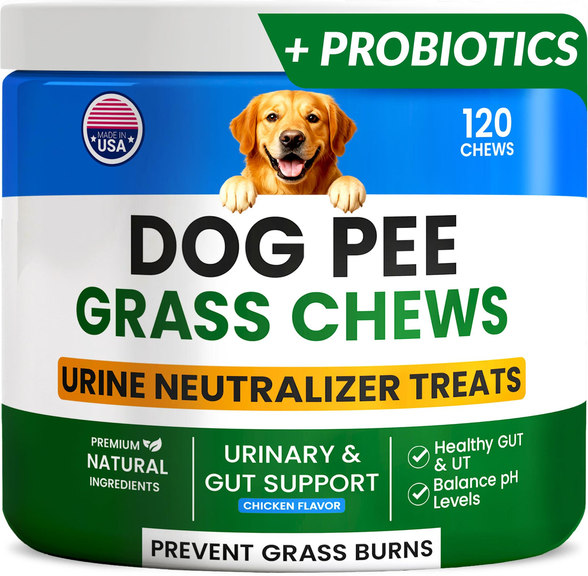 PAWFECTCHEW emballage avant montrant produit et avantage pelouse verte