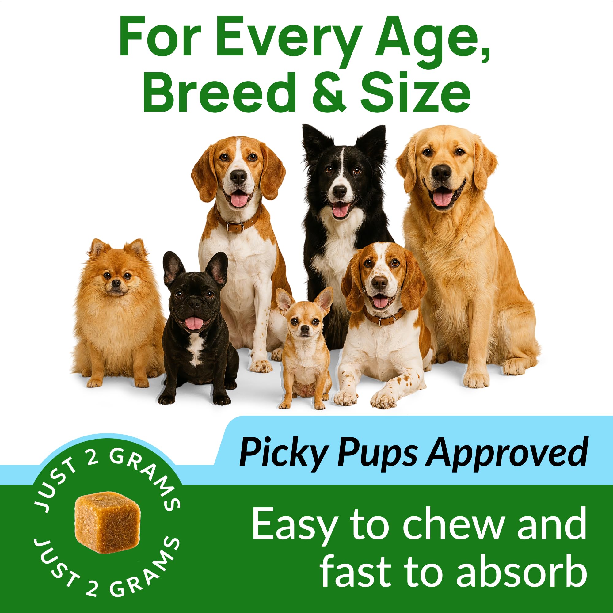 PAWFECTCHEW comparaison taille friandise pour évaluer portion sécurisée