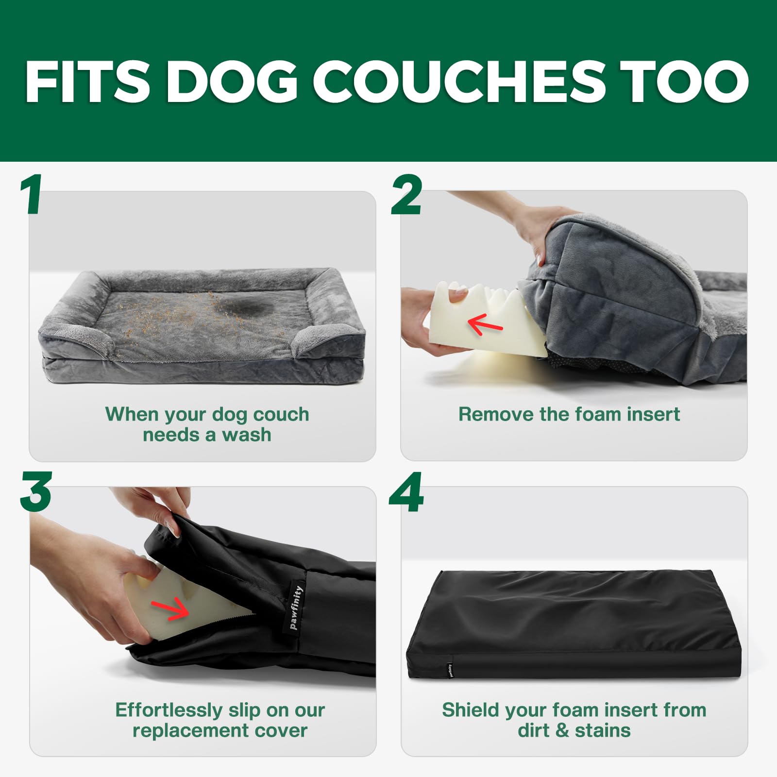 PAWFINITY housse installée en camping couchage d’appoint