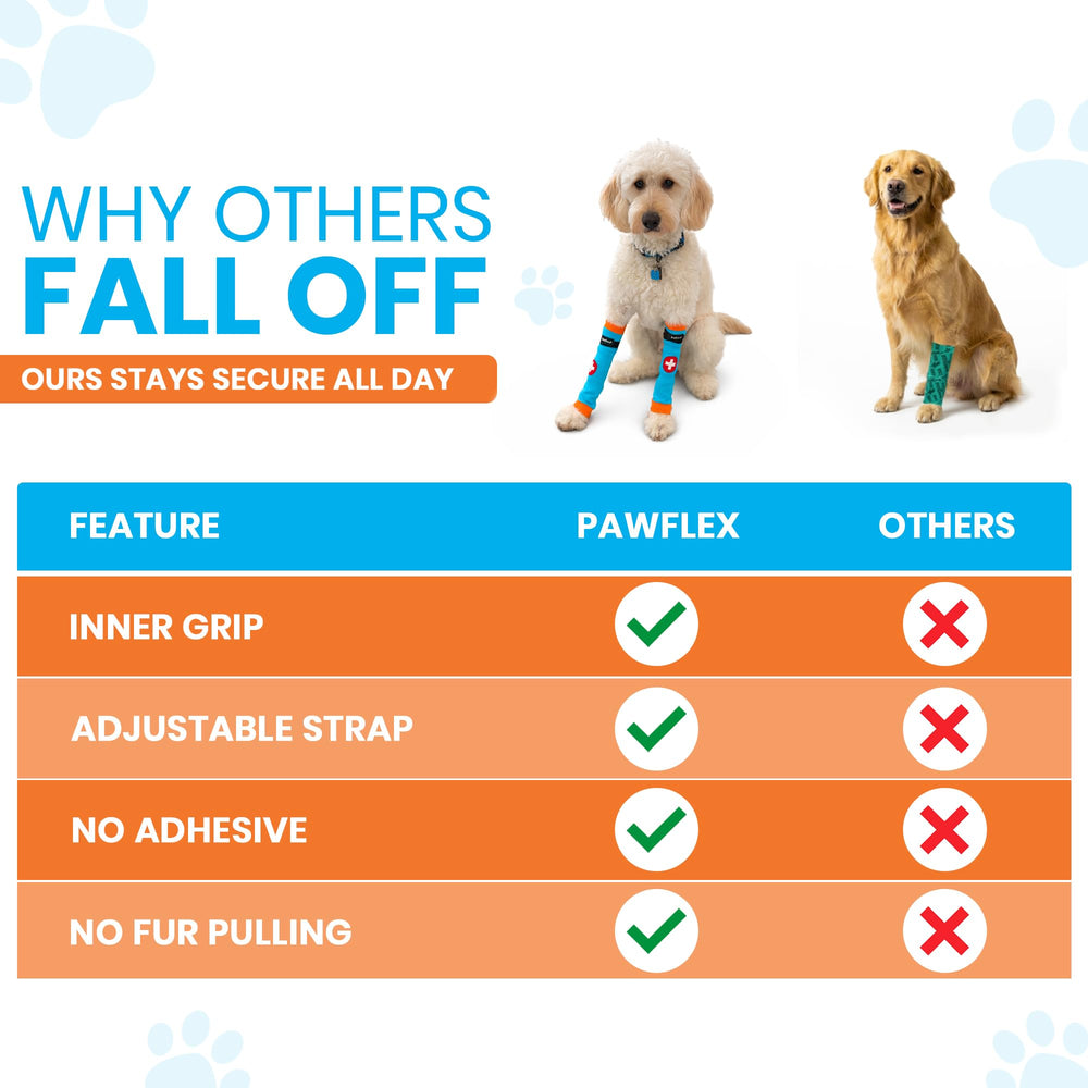 PawFlex présentation de plusieurs couleurs et tailles disponibles