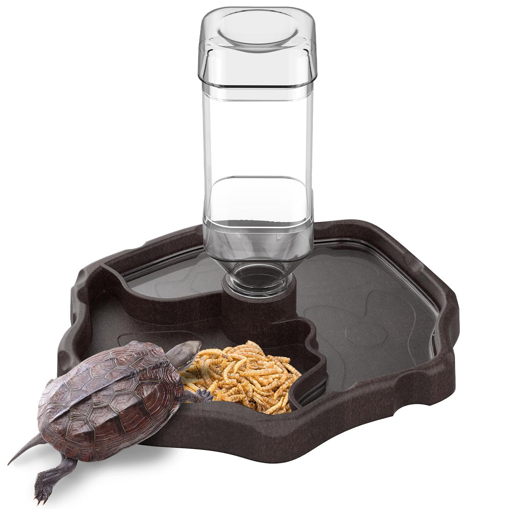 Pawfly bol double face avant montrant eau et nourriture pour facilité d'accès