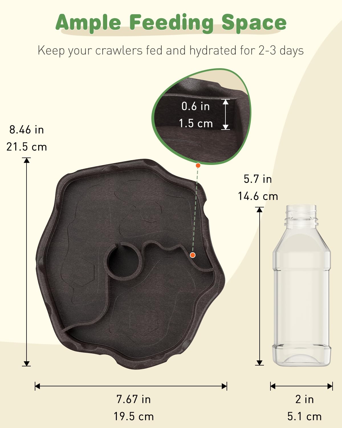 Pawfly bouteille inversée détachée pour remplissage simple et hygiène