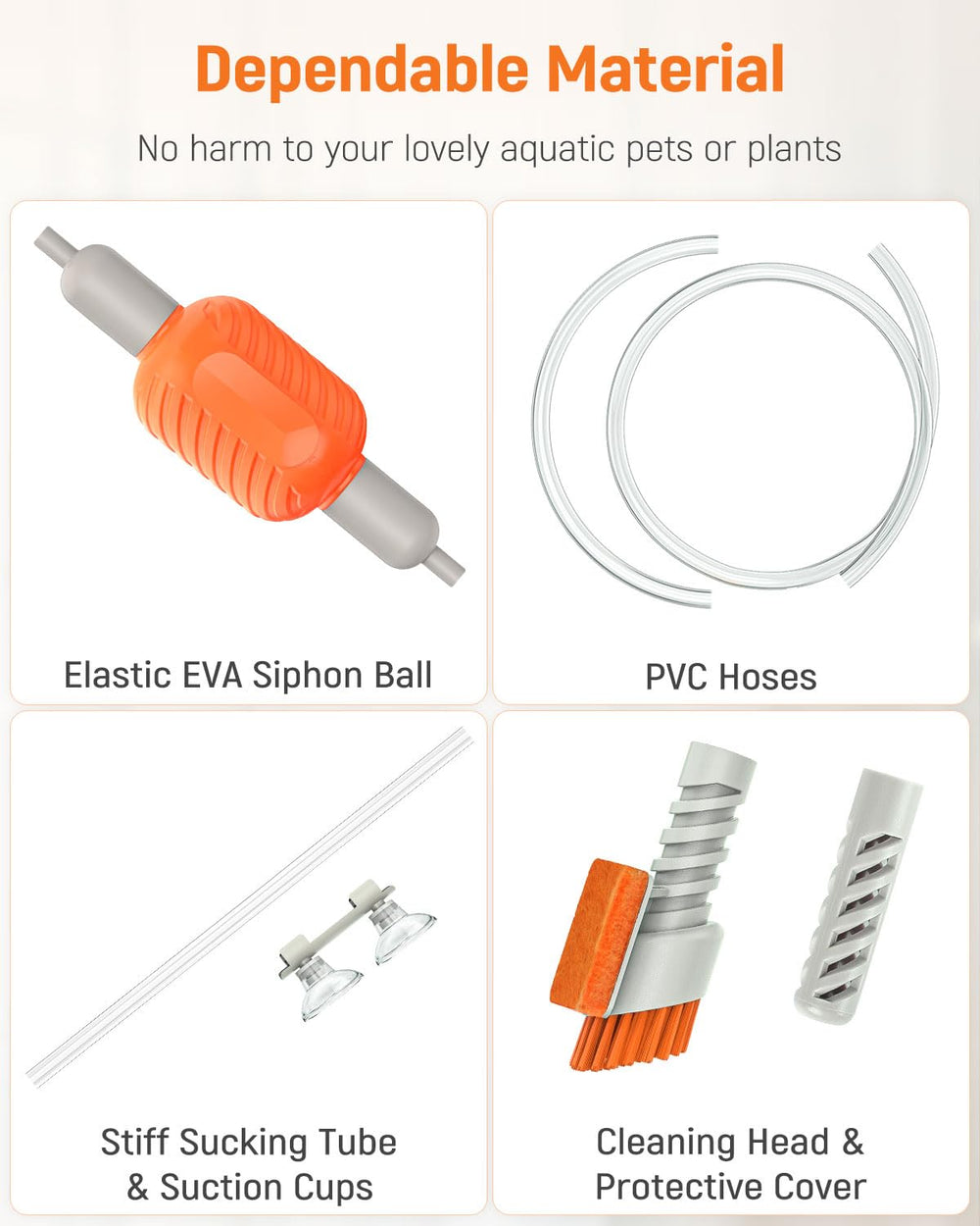 Pawfly embout de protection empêchant l'aspiration des alevins et crevettes