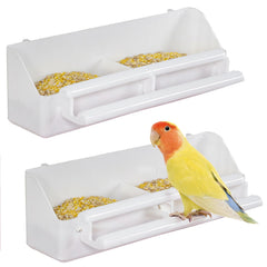 Pawfly face avant de la mangeoire montrant double compartiment pratique
