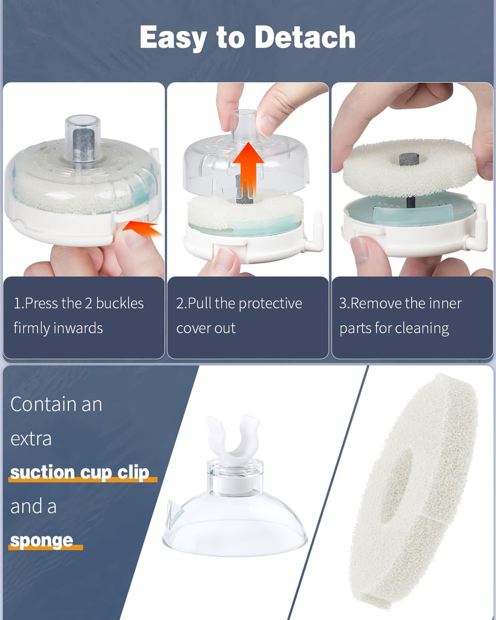 Pawfly mini billes filtrantes visibles offrant support pour bactéries bénéfiques