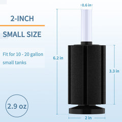 Pawfly filtre en eau avec bulles améliorant oxygénation et circulation douce