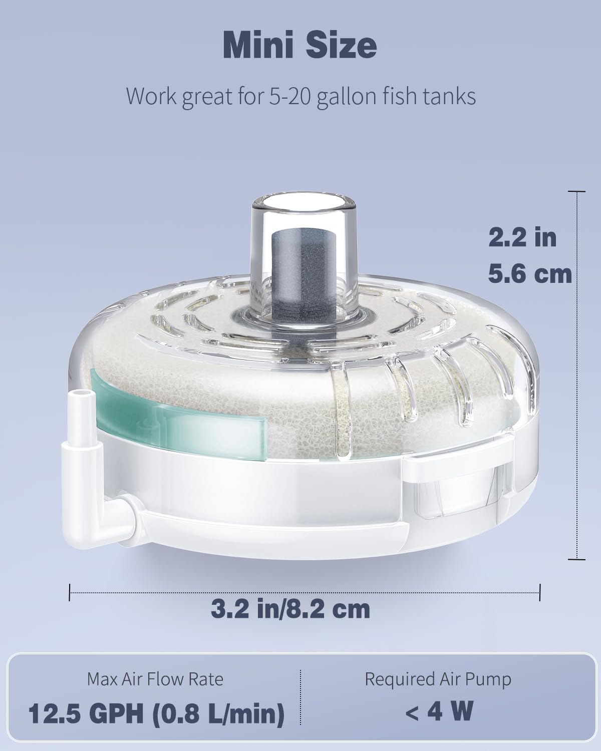 Pawfly gros plan de la mousse filtrante démontrant capture efficace des impuretés