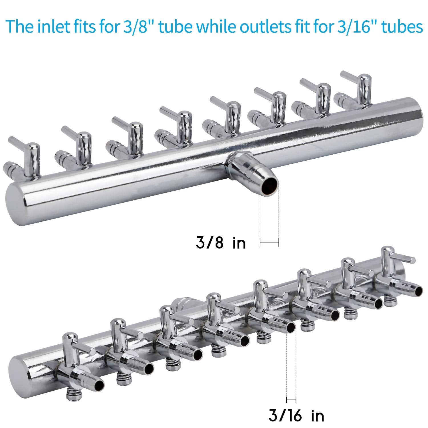 Gros plan sur les manettes Pawfly pour ajuster précisément le débit