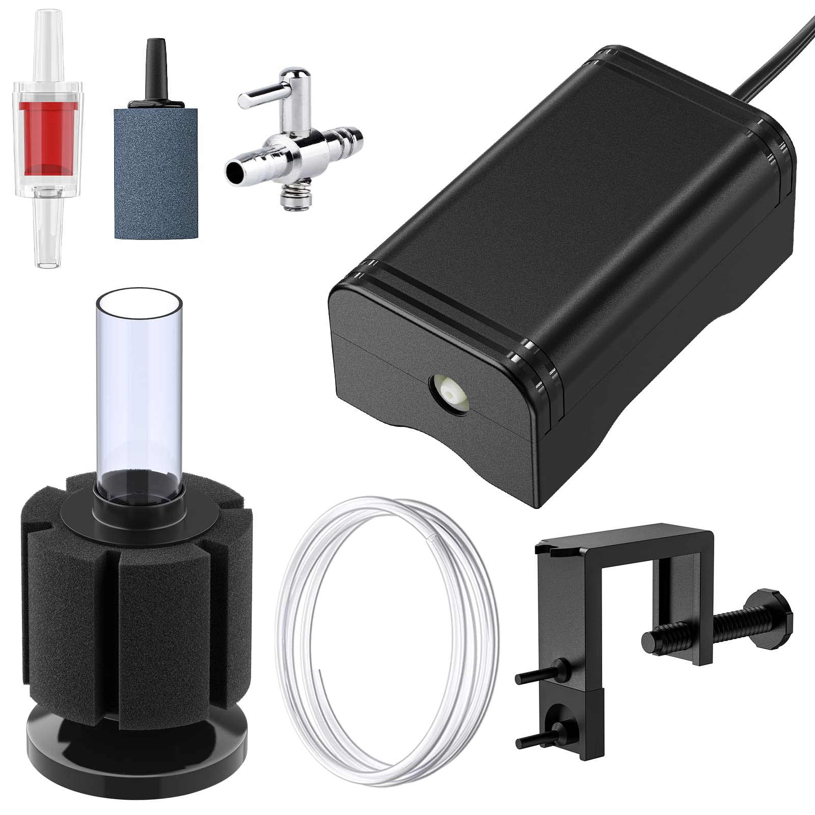 Pawfly pompe aération vue face montrant compacité et installation facile