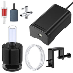 Pawfly pompe aération vue face montrant compacité et installation facile