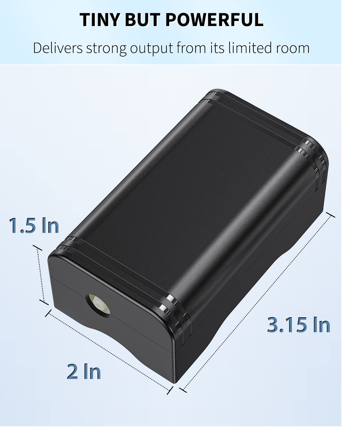 Pawfly à côté d'une règle comparaison taille pour installation facile