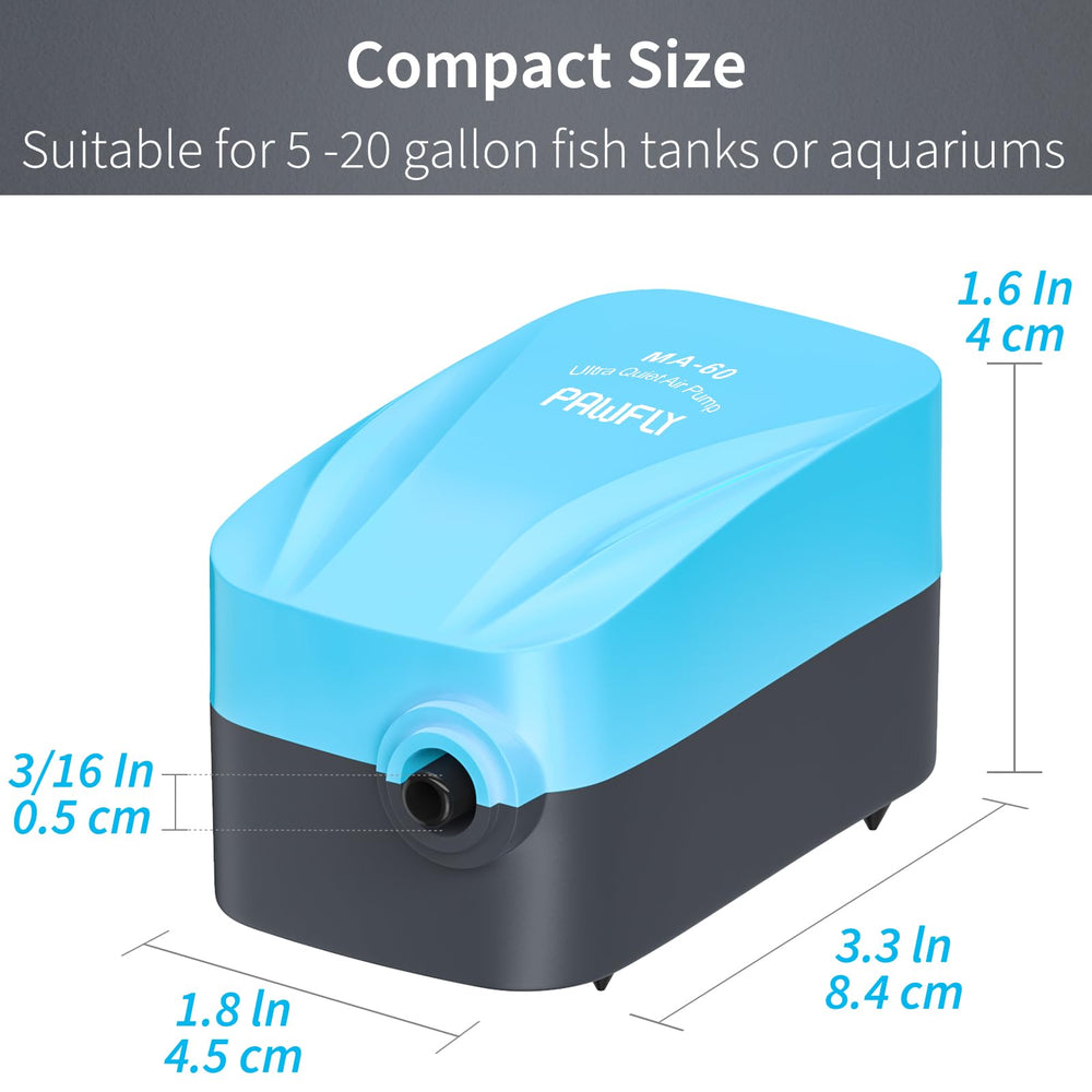 Pawfly pompe en usage dans aquarium améliorant circulation et oxygénation