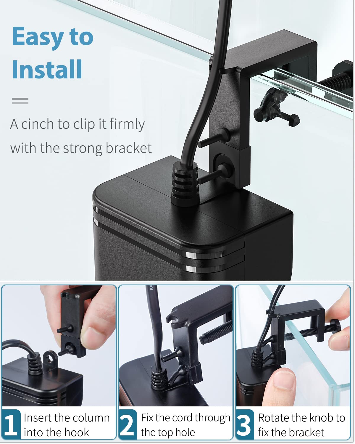 Pawfly support fixation clipsable illustrant montage simple et stable