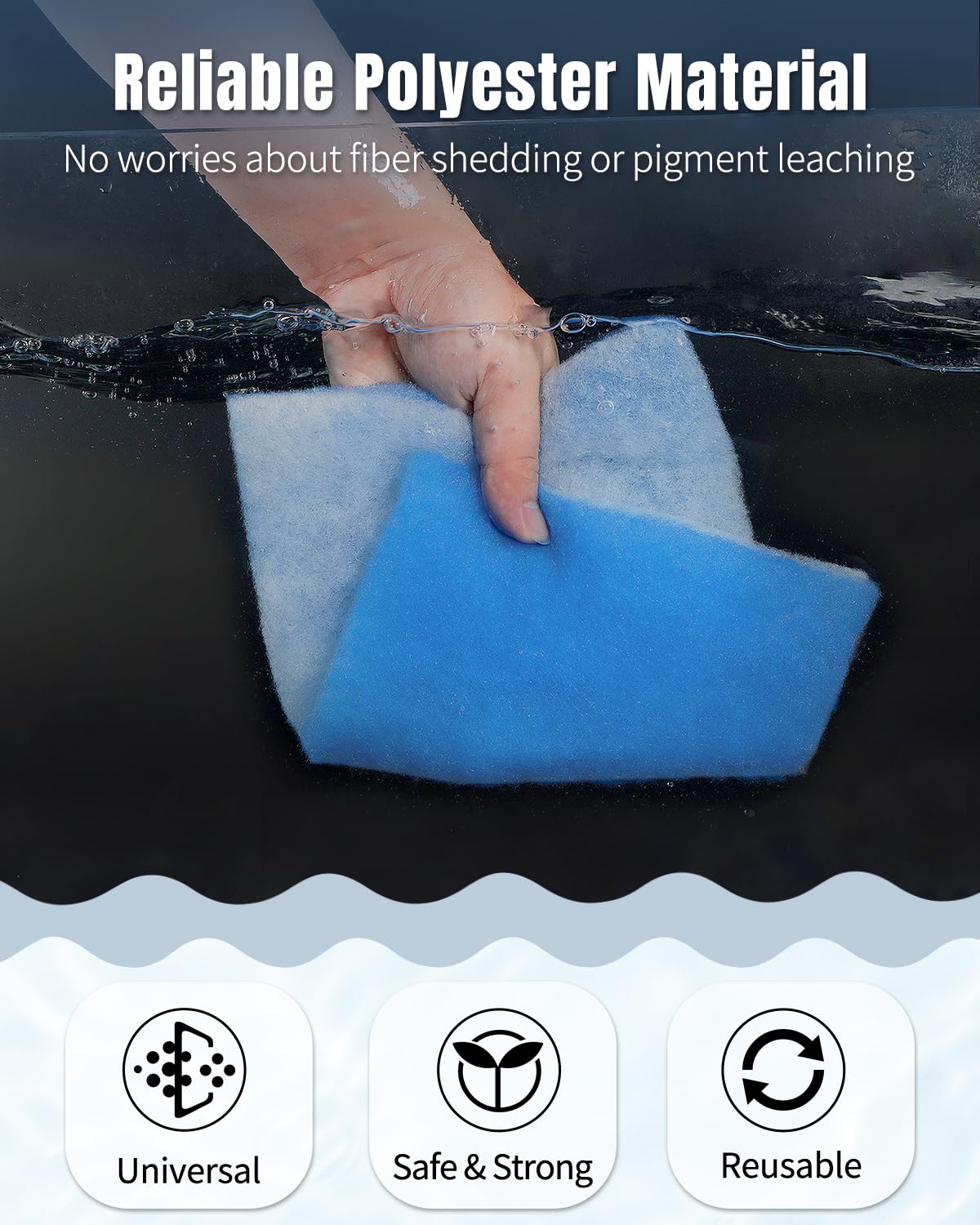 Pawfly rouleau installé dans filtre interne améliorant le débit et clarité de l'eau
