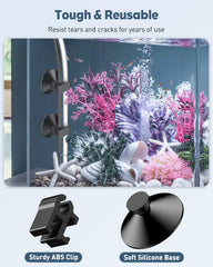Pawfly clip carré organisant câbles et cordons pour un aquarium net