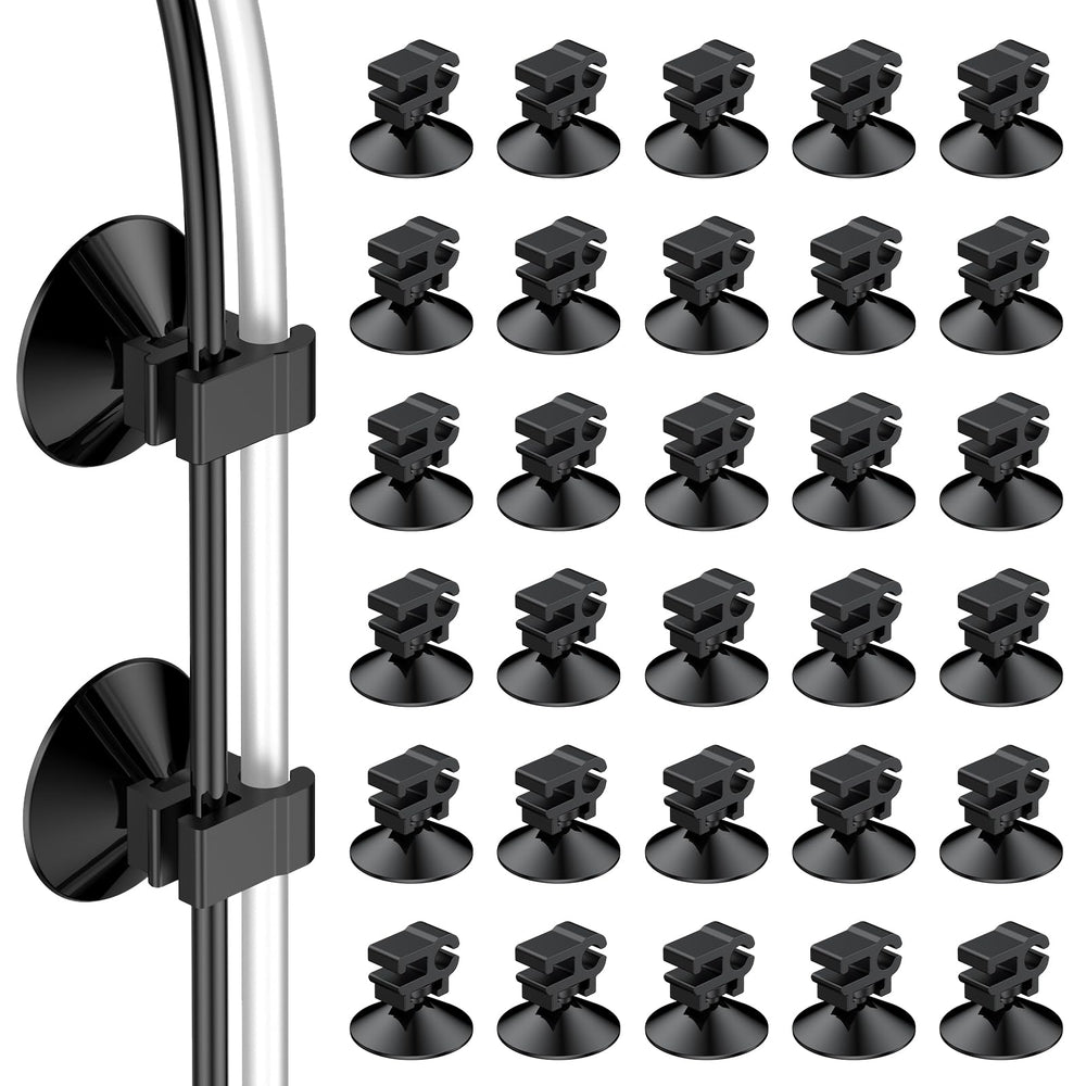 Pawfly vue avant du pack de 30 ventouses pour rangement d'aquarium
