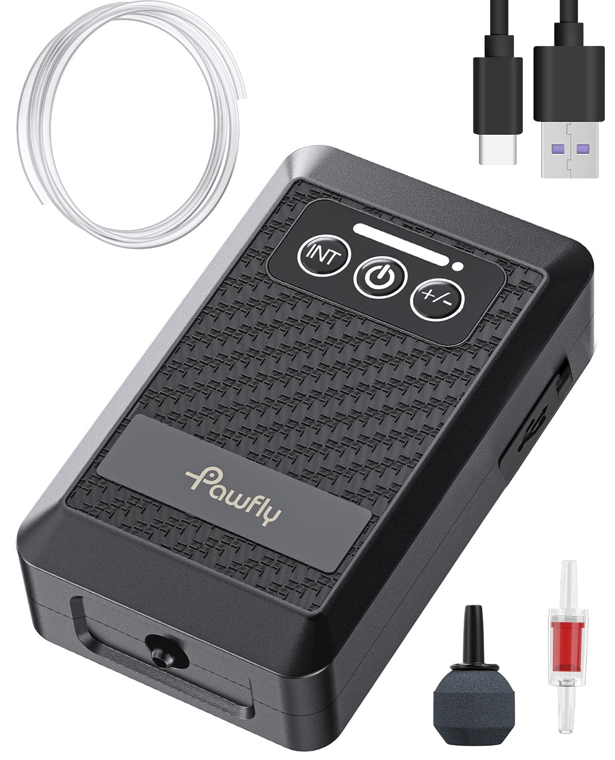 Pawfly vue de face montrant design compact et portabilité