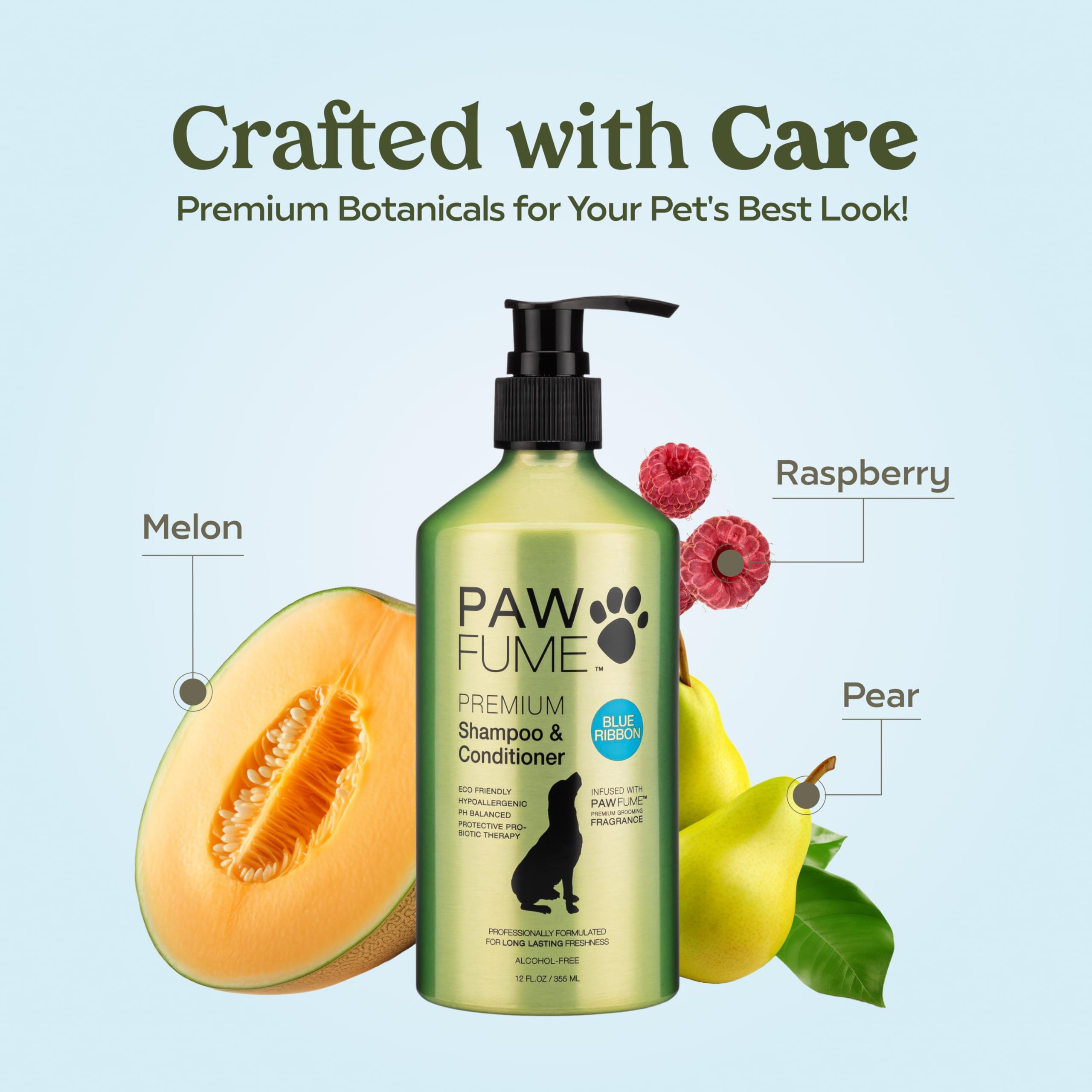 PAWFUME application sur chien illustrant facilité d'utilisation