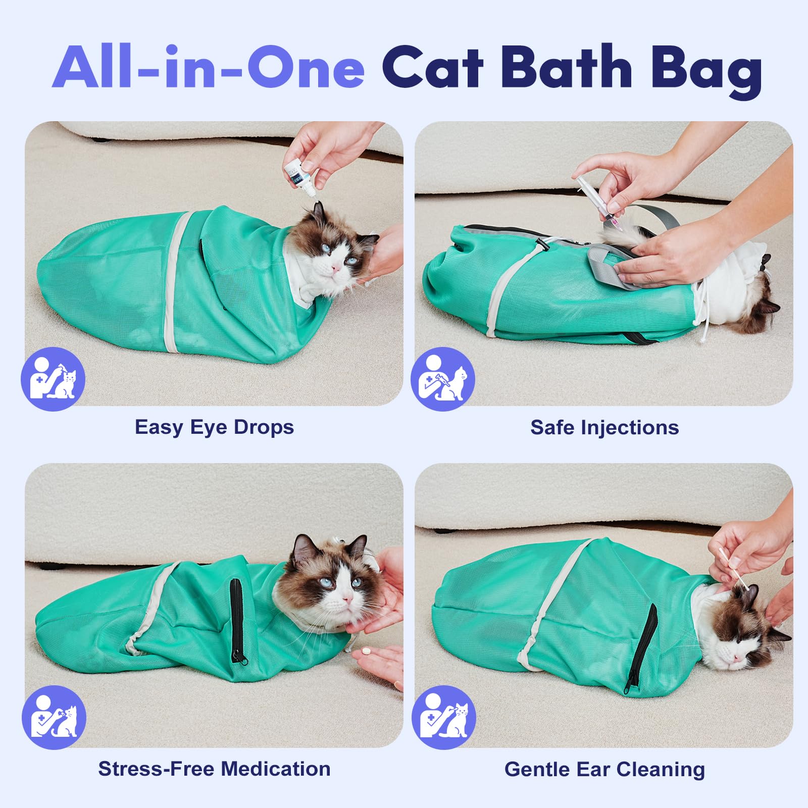 Pawfun main tenant les poignées pour levage contrôlé