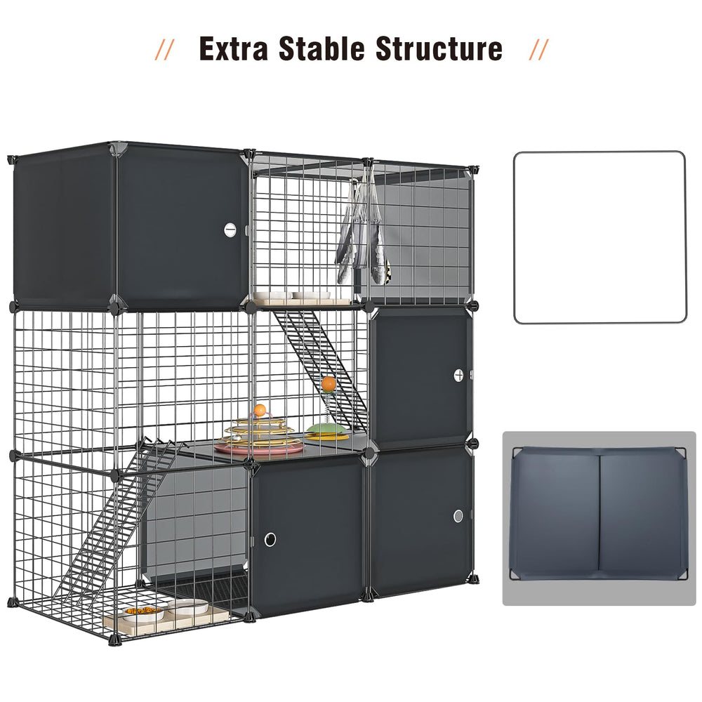 PAWING enclos installé en intérieur créant aire de jeu contrôlée