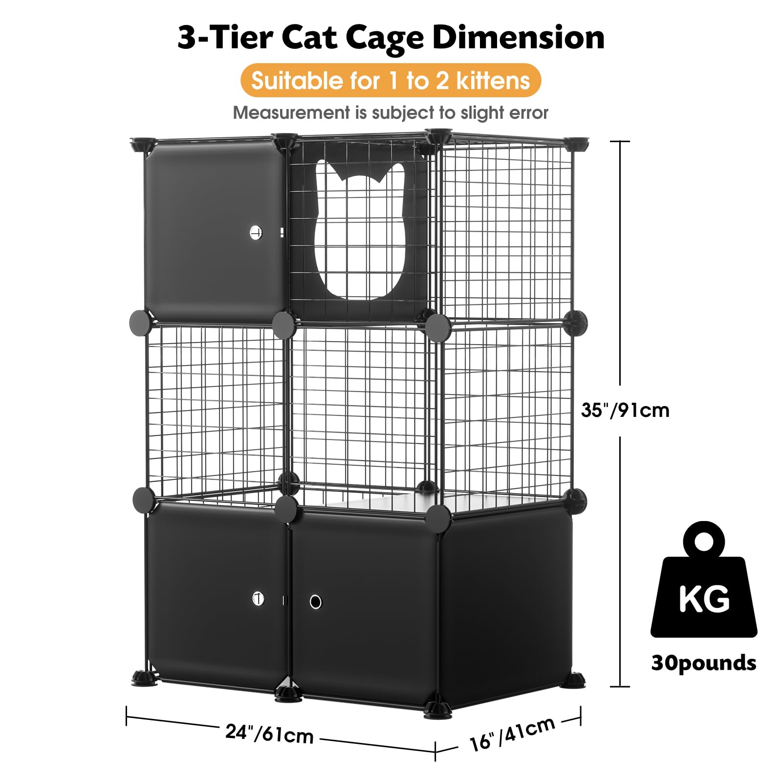 PAWING comparaison d’échelle montrant taille adaptée aux chats et petits animaux