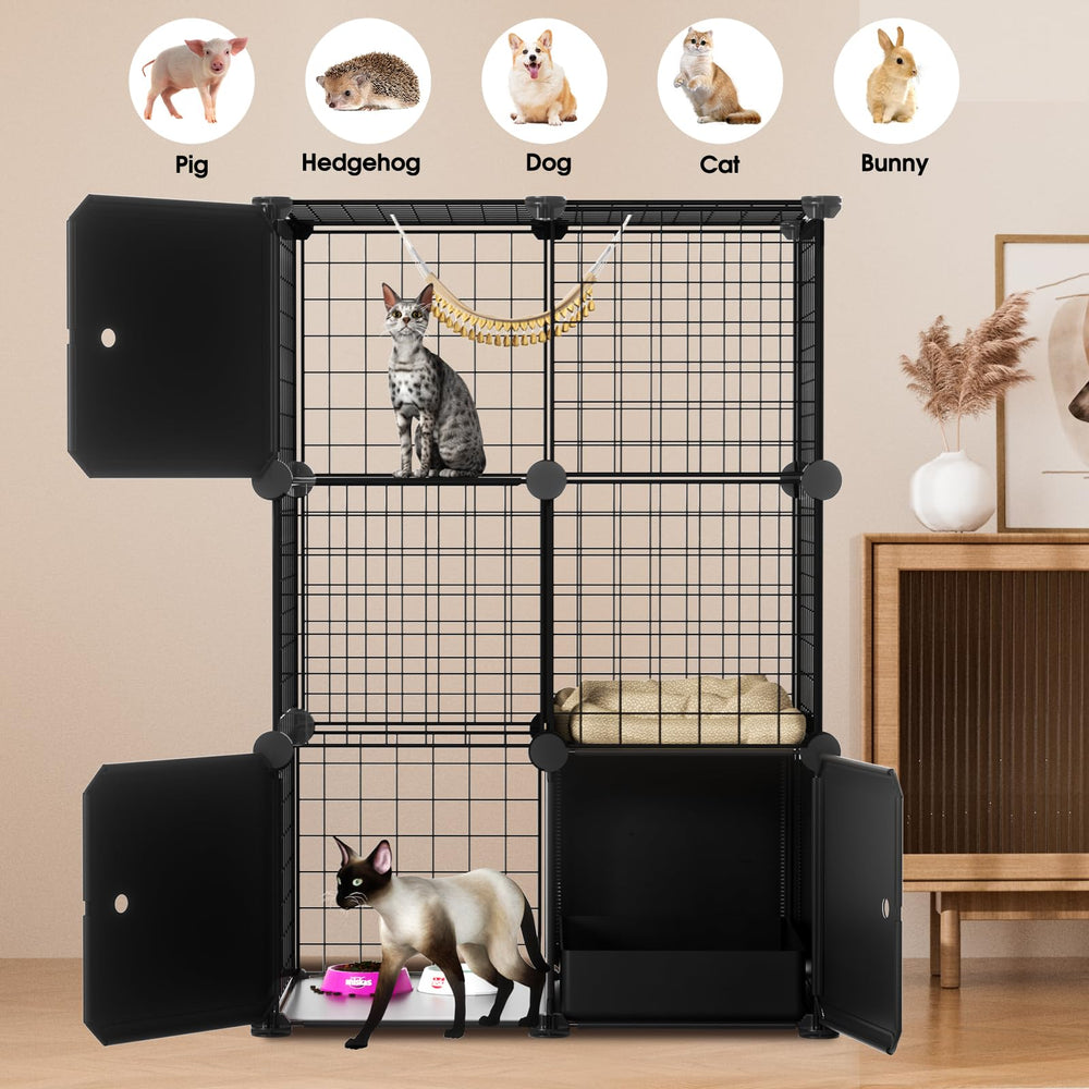 PAWING enclos placé dans un salon montrant intégration esthétique et pratique