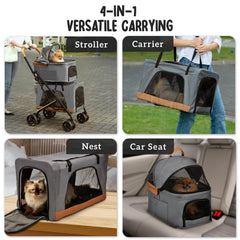PAWLALA panier supérieur détachable, portage pratique et polyvalent