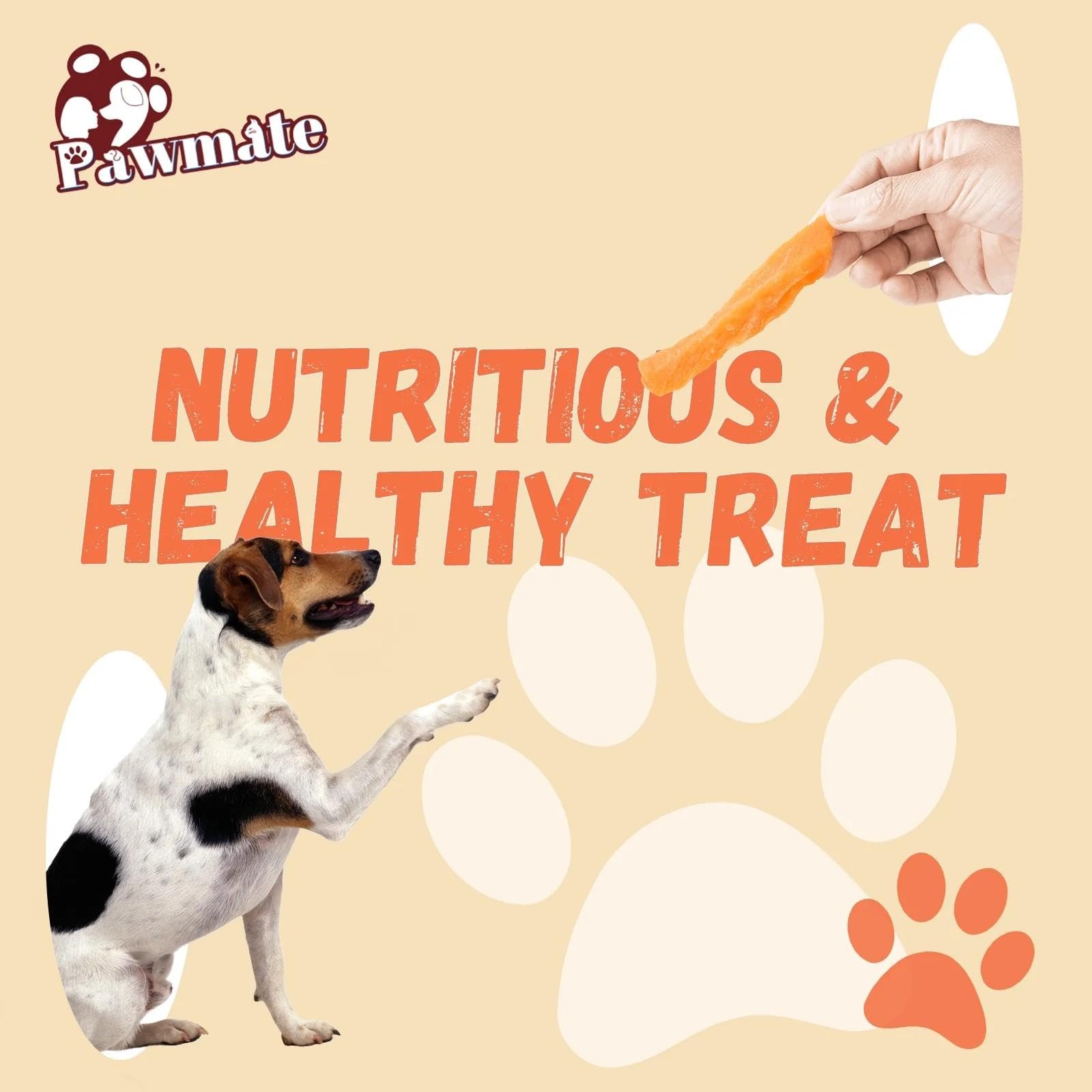 Pawmate portions de friandises sur table illustrant contrôle des quantités