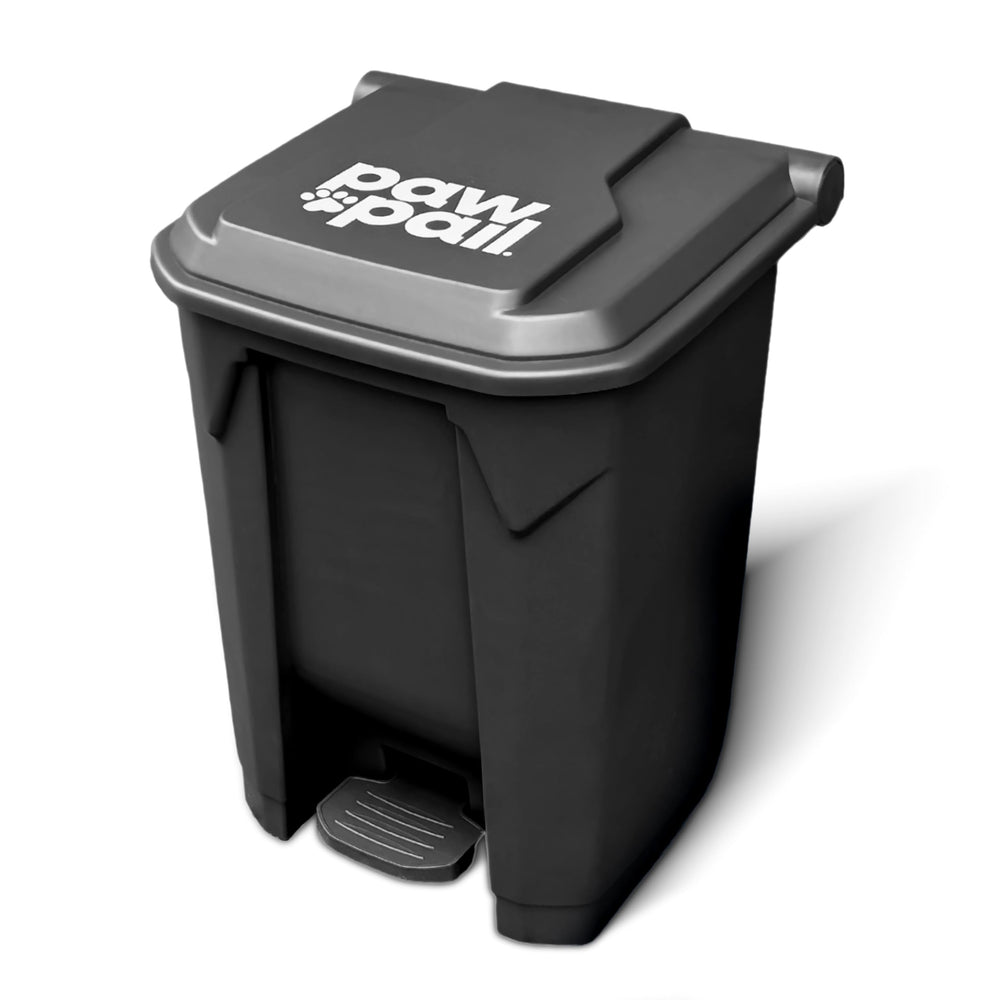 PawPail station extérieure face montrant design compact et gain d'espace