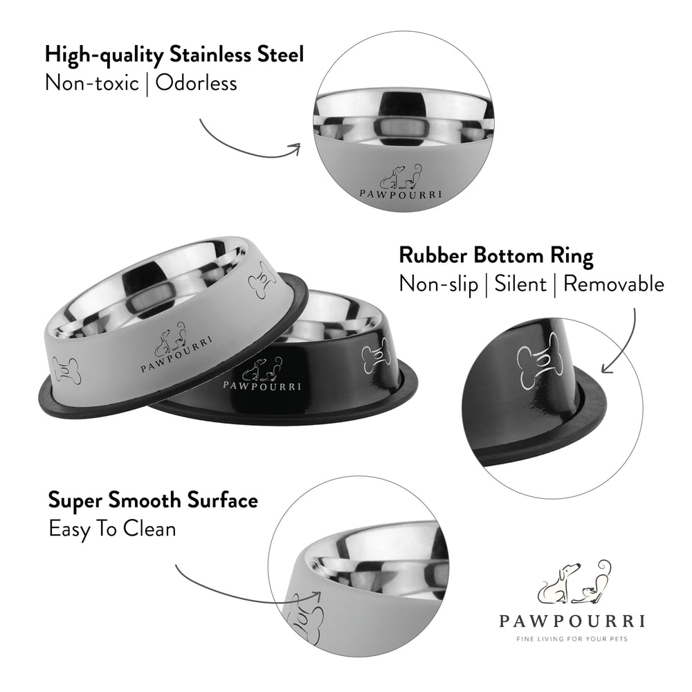 PAWPOURRI vue latérale capacité 16 oz, portion adaptée aux petits animaux