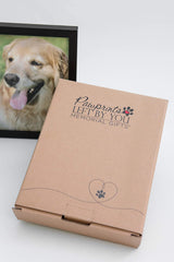 Pawprints ruban et étiquette personnalisable offrant un message manuscrit