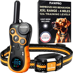 PAWPRO collier face avant montrant design et boutons et facile à utiliser