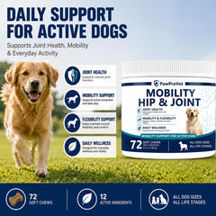 Gros plan sur la texture des chews Pawprovet confort de mastication amélioré
