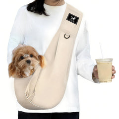 PAWPUBBY vue avant du porte-chien montrant la coupe et le design pratique
