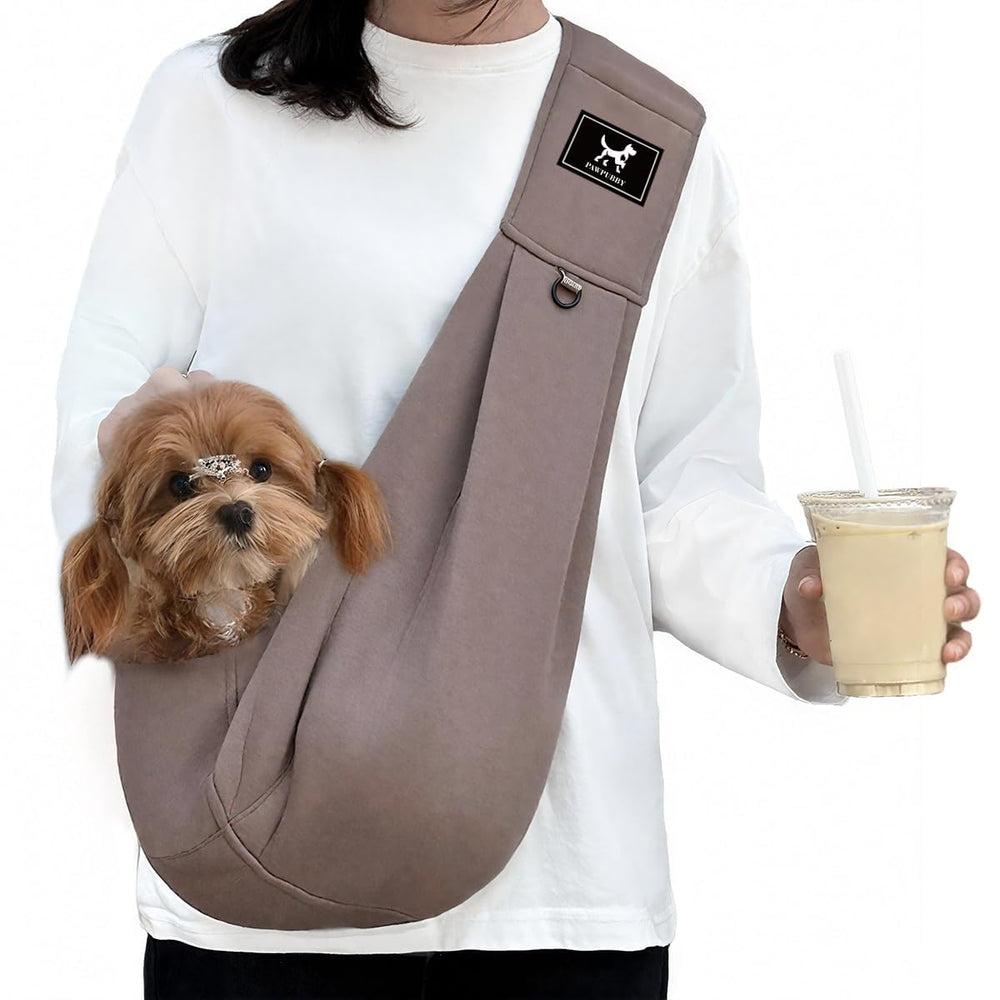 PAWPUBBY face avant du porte-chien montrant design et ouverture, praticité immédiate