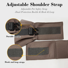 PAWPUBBY détail sangle rembourrée, répartition du poids réduisant la fatigue
